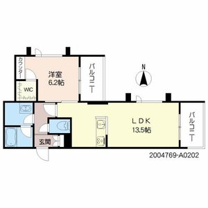 シャーメゾンＡｒｉｓｔｉｏ　＊＊ A0202号室