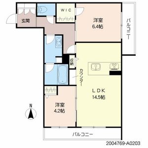 シャーメゾンＡｒｉｓｔｉｏ　＊＊ A0203号室