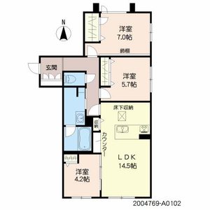 シャーメゾンＡｒｉｓｔｉｏ　＊＊ A0102号室