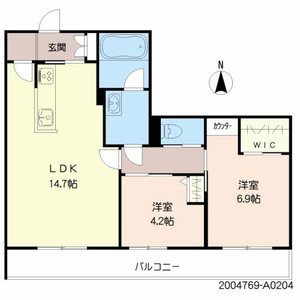 シャーメゾンＡｒｉｓｔｉｏ　＊＊ A0204号室