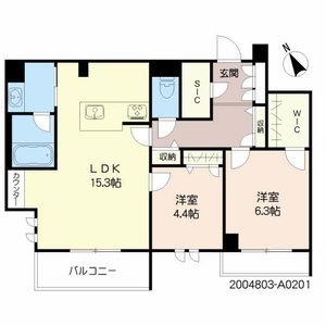 シャーメゾンステージ新成　＊＊ A0201号室
