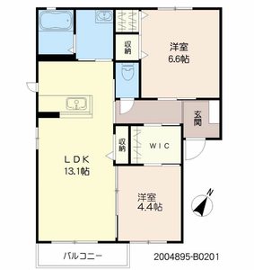 フローラＨｉ　Ｂ棟 B0201号室