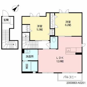 シャーメゾン牧山　＊＊ A0201号室