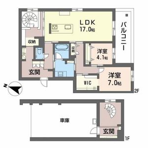Ｅｌｅｎａ大江A0202号室_間取り画像