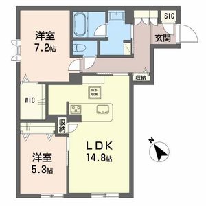 シャーメゾンプレミア椿A0102号室_間取り画像