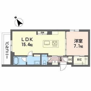 シャーメゾンプレミア椿A0203号室_間取り画像