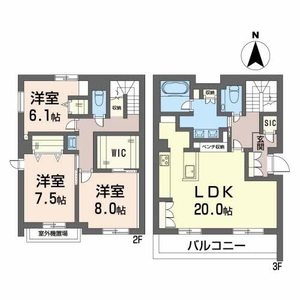 メゾンゴールド高取A0302号室_間取り画像