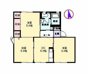 フォーレス稲富　Ｂ棟　＊ B0101号室