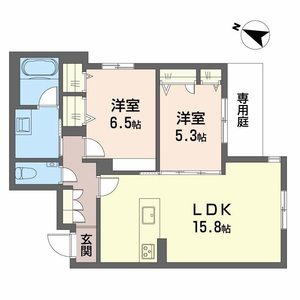 シャーメゾン鳥飼A0102号室_間取り画像