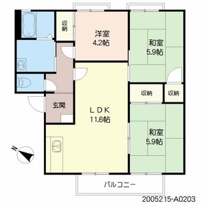 ファミール真木　Ａ棟 A0203号-2