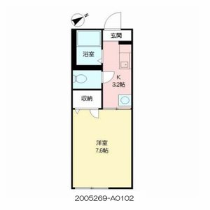 エントピア黒髪　＊＊ A0102号室