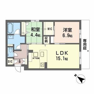 シャーメゾン　新屋敷　ＰｒｅｍｉａｍA0101号室_間取り画像