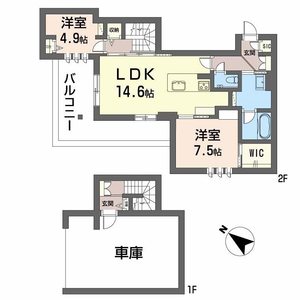 シャーメゾン　新屋敷　ＰｒｅｍｉａｍA0203号室_間取り画像