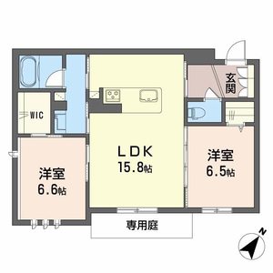 イルマーレ大野城　＊＊A0102号室_間取り画像