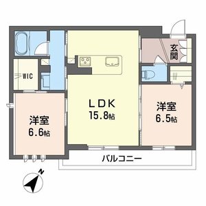 イルマーレ大野城　＊＊A0202号室_間取り画像