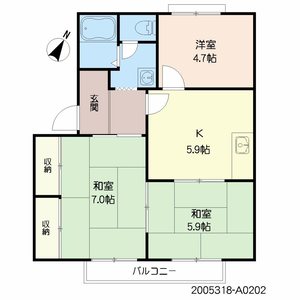 エントピア戸坂 A0202号室