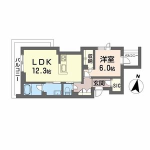 シャーメゾン春日町A0301号室_間取り画像