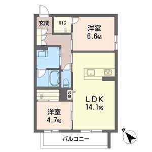 シャーメゾン西鳴水　＊＊ A0201号室