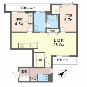 Ｓｈａｍａｉｓｏｎ　ｍａｕｖｅｉｎA0303号室_間取り画像