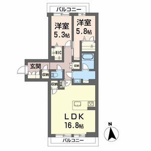 ヴェルメゾン須屋A0201号室_間取り画像