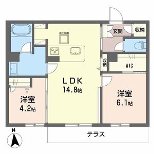 シャーメゾン江平　ＷＥＳＴ A0106号室