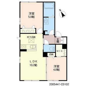 トップスターコート宮崎　Ｃ棟　＊ C0102号室