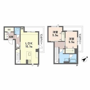 シャーメゾンハマヴィラガーデン警固 A0202号室