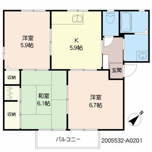 シャトー２１　Ａ棟 A0201号室