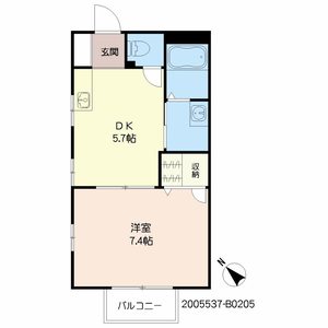 ドゥソレイユ２１　Ｂ棟 B0205号-2