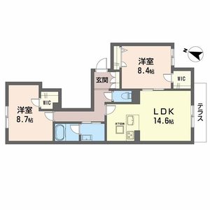 シャーメゾン　フェアリーステージA0102号室_間取り画像