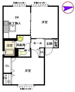 フルールＳ　Ａ棟　＊ A0101号室