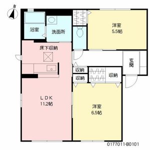 スペリオール　Ｂ棟　＊ B0101号室