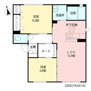 ブルックサイド　Ｄ棟　＊＊ D0102号-2