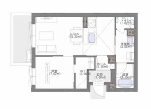 シャーメゾン凪　西新 A0203号室