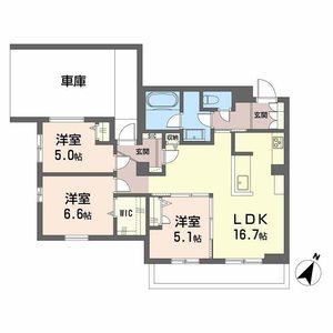 シャーメゾン上大利レジデンス A0101号室