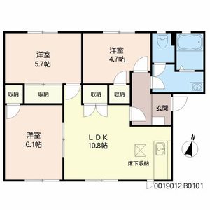 ヴィレッジヒルズ　Ｂ棟 B0101号-2