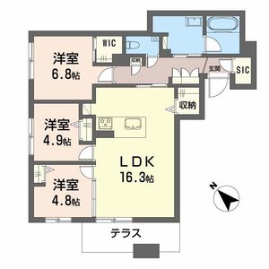 シャーメゾン　トレゾール A0101号室
