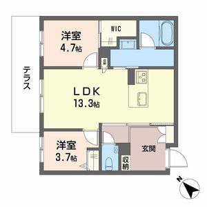 シャーメゾン　トレゾール A0103号室