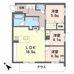 シャーメゾン　トレゾール A0106号室