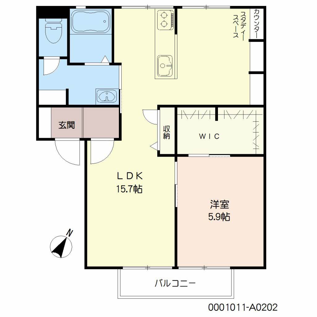 ヒルサイド都 A0202号-16