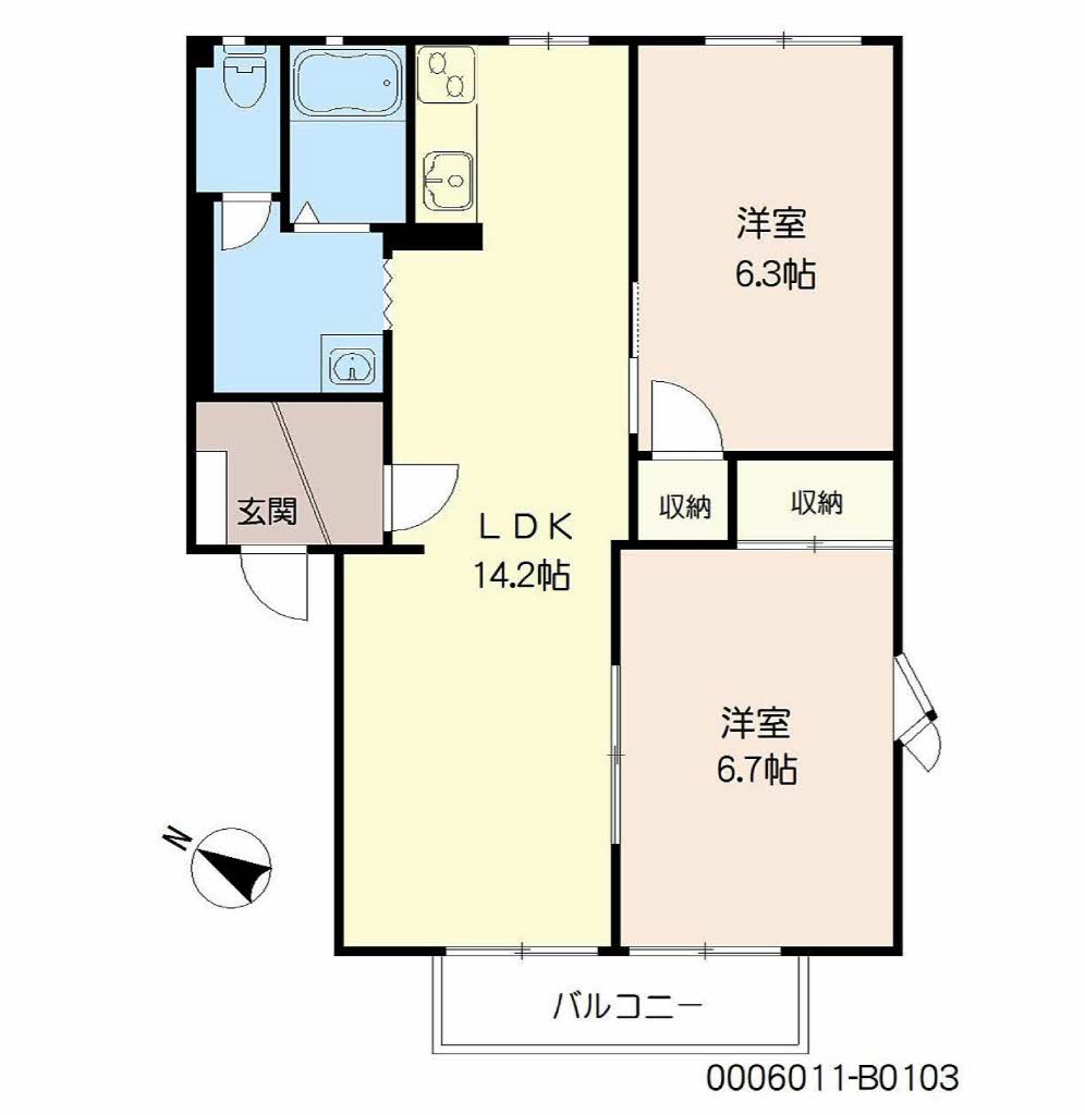 フレグランス常磐　Ｂ棟B0103-2
