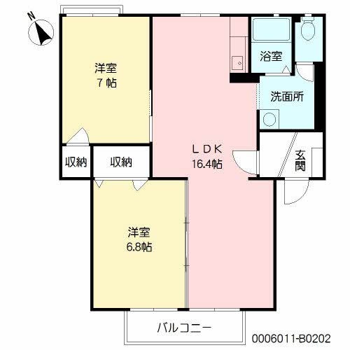 フレグランス常磐　Ｂ棟 B0202号-16