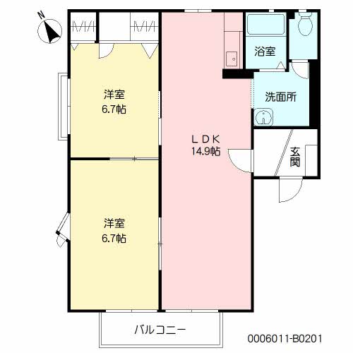 フレグランス常磐　Ｂ棟 B0201号-16