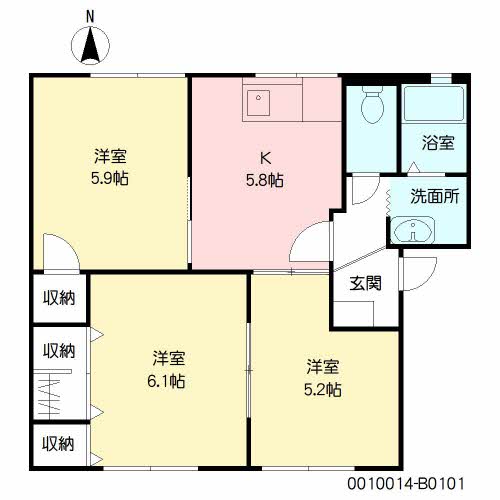 ウイズＦ　Ｂ棟B0101-2