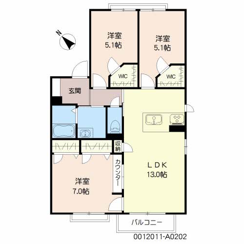 アヴェニールせいわ　Ａ棟　＊＊A0202-2