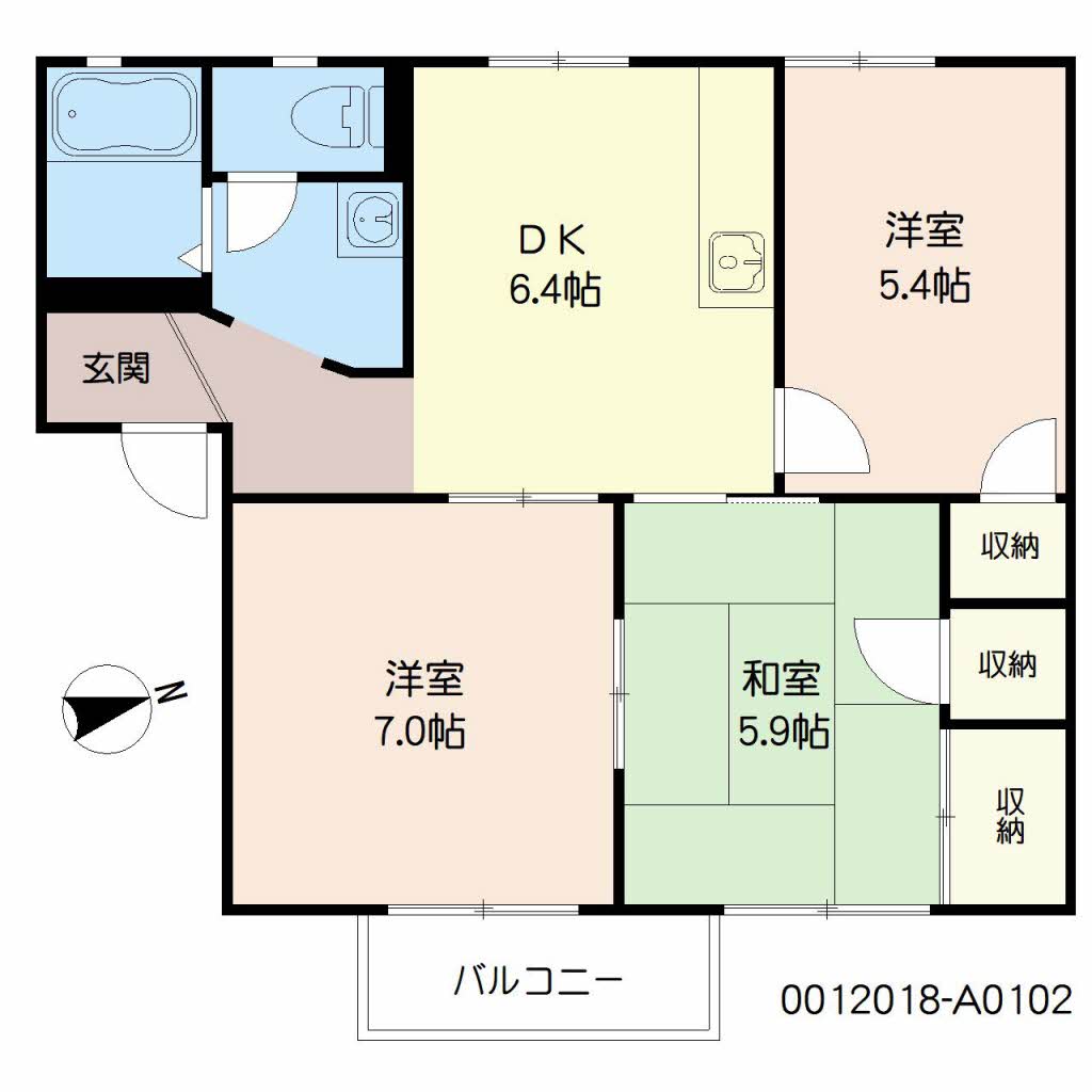 ディアス恒久　Ａ棟　＊A0102-2