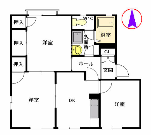 フレグランスひろせ　Ｂ棟　＊＊B0105-1
