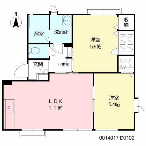 デュープレックス小池原 D棟 ** D0102号-15