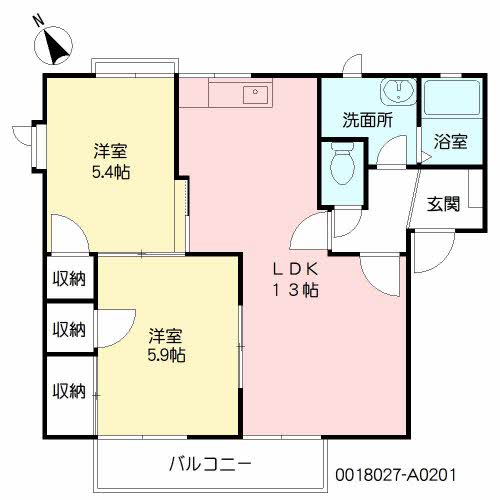 クレール新春日　Ａ棟　＊＊A0201-2
