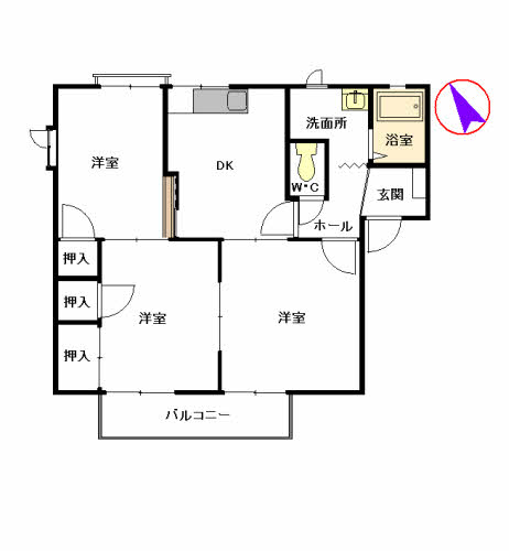 クレール新春日　Ｂ棟　＊＊B0201-2